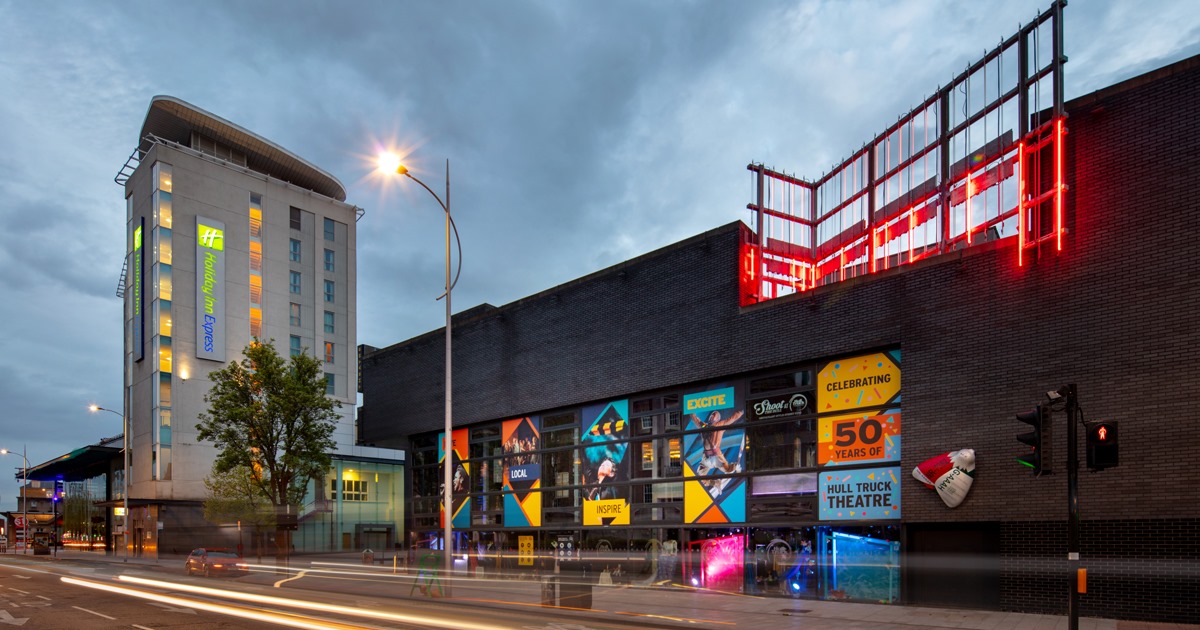 Hull Truck Theatre Venue at Night Hull Truck Theatre Venue at Night